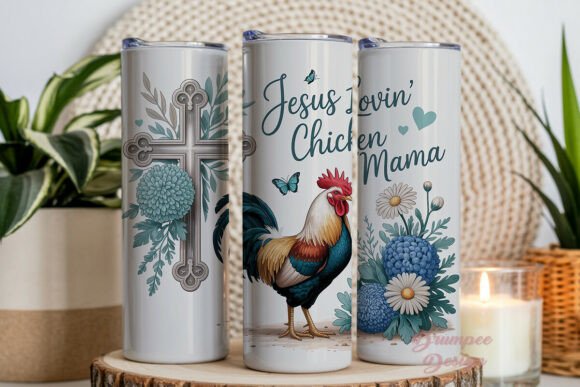 Christian Chicken Mama 20oz Tumbler Wrap