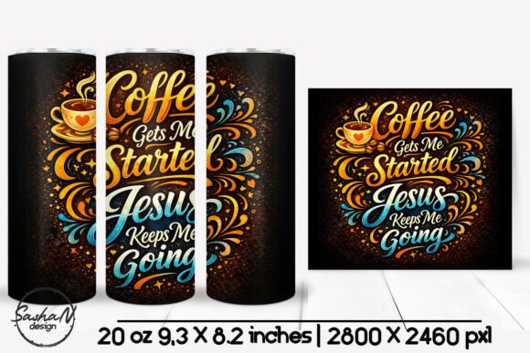 Coffee Jesus Tumbler Wrap