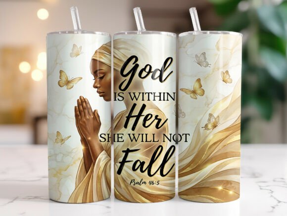 Faith Christian Bible Verse Tumbler Wrap for Local Business Branding