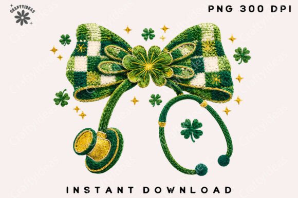 Faux Yarn Lucky Nurse PNG: Coquette Bow Illustrations