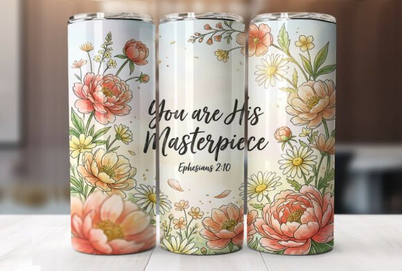 His Masterpiece Christian Faith Tumbler Wraps