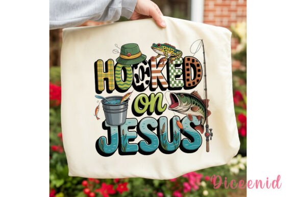 Hooked on Jesus Fishing PNG Clipart: Editorial Illustrations