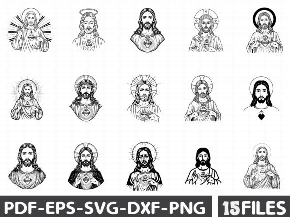 Jesus Christ SVG Illustrations