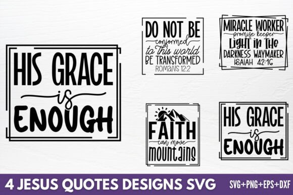Jesus Designs SVG, 4 SVG Design for Crafts