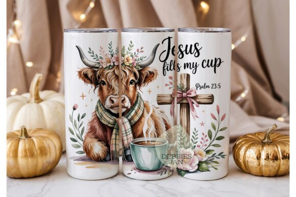 Jesus Fills My Cup Tumbler Wrap