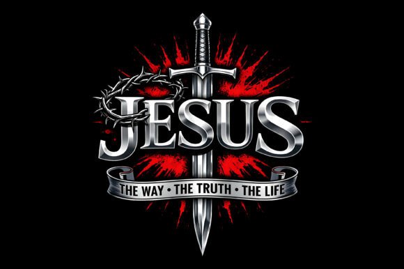 Jesus Way Truth Life Christian Sword