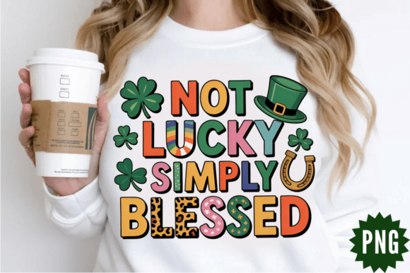 Latch Hook Yarn Not Lucky Simply Blessed Illustrations