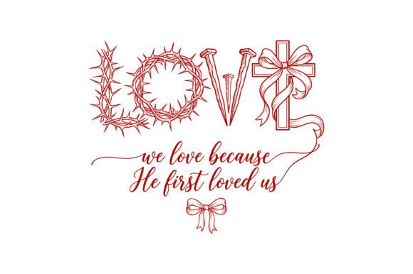 Love Cross Crown Nails Verse