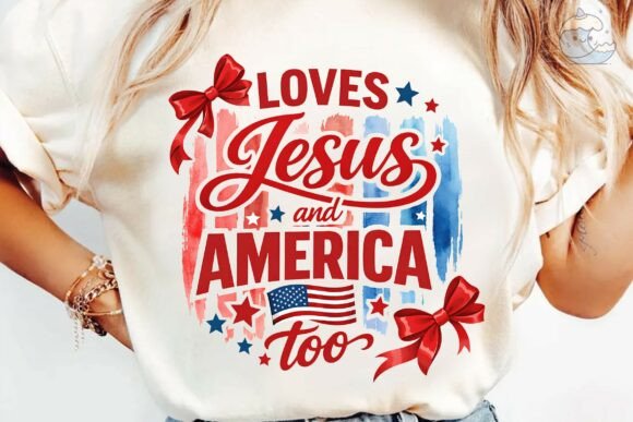 Loves Jesus and America Too PNG Clipart Illustrations