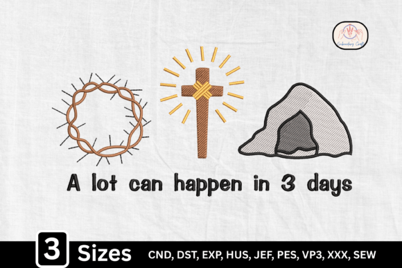 Resurrection Symbols Crown Thorns Cross for Religion Amp