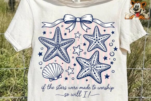 Starfish Beach Christian Quote PNG Illustrations