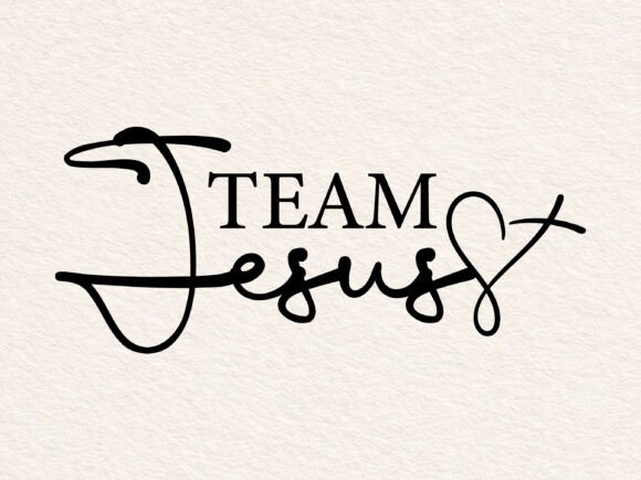 Team Jesus SVG Christian Faith Design for Crafts